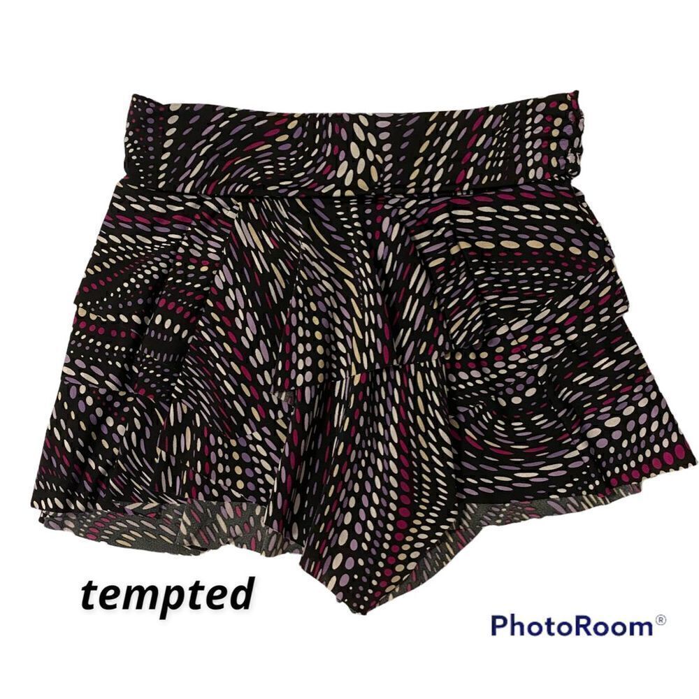 Woman’s JR Tempted SZ M Asymmetric Ruffled Mini Skirt